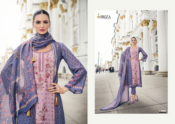 Iznik Vol 4 By Ibiza Simar Muslin Digital Printed Salwar Kameez Wholesale Shop In Surat